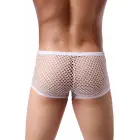 Paris Hollywood Men's Fishnet Boxer Shorts – Black – S/M — Photo 2
