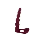 Strap-on Pure Passion Farnell vibrators – 17 cm (6.5″) – sarkans — Foto 3