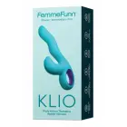 FemmeFunn Klio Triple Action вибратор – 21.3 см (8.4″) – бирюзовый — Фото 1