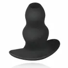 BUTTR Foxhole Silicone Hollow Plug – L – Black — Photo 5