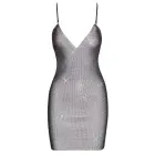 Cottelli PARTY mini kleita ar krāsainiem rhinestones – melna – S/M — Foto 8