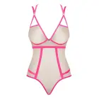 Nudelia Neon Pink Bodysuit with Gold Thread – S/M — Photo 5