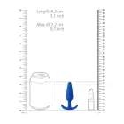 Slim pradedantiesiems analinis kištukas – 10 cm (3.9″) – Mėlynas — Nuotrauka 4