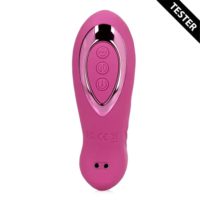 Jaudīgs vibrators ar kustību un piesitieniem – rozā Foto 4