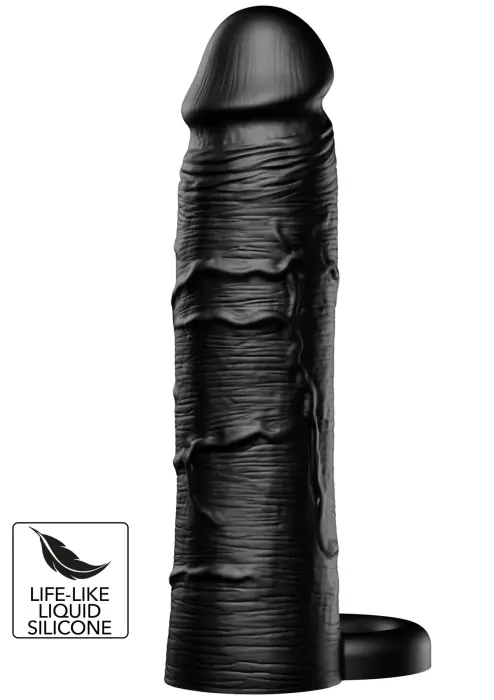 INFERNO by HIDDEN DESIRE насадка на член с кольцом – 18 cm (7″) – черная