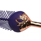 The Tickler – vibrating silicone feather tickler – purple/gold — Photo 4