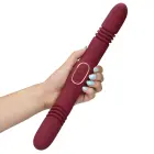 Loveline divpusējs stumšanas vibrators – sarkans — Foto 10
