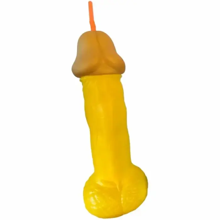 Diverty Sex Party Glass 500 ml – fluorescent yellow