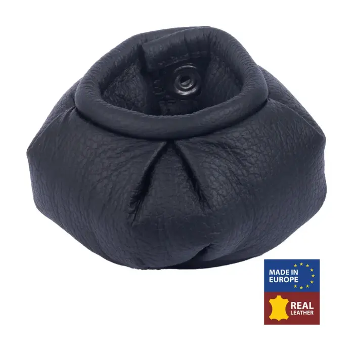 Red Leather Hiekka – leather ball stretcher 500 g – genuine cowhide – black