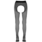 Cottelli LEGWEAR zeķubikses ar atvērtu starpkāju – melnas — Foto 6
