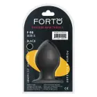 FORTO F-98 Cone Anal Plug with Suction Base – 10 cm – Black — Photo 5