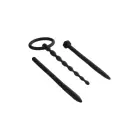 NMC 3 IN 1 Silicone Urethral Sound Kit – higiēniska elastīgā sistēma – melns — Foto 4