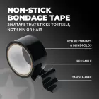 Ouch! PVC Adhesive-Free Bondage Tape 20m – Black — Photo 5