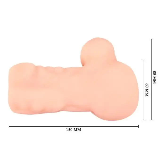 CRAZY BULL - ANDY - Реалистичный мастурбатор в стиле догги – телесный Фото num