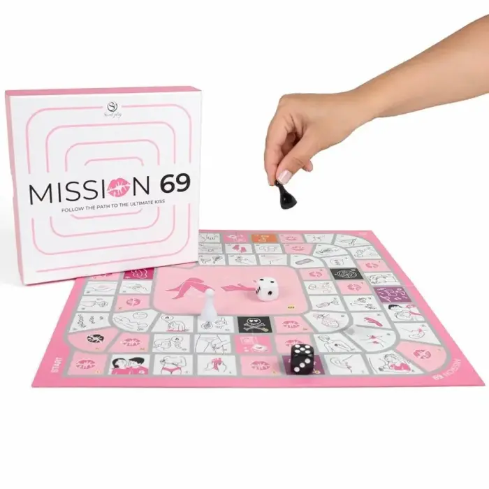SECRET PLAY Mission 69 Couples Board Game - 69 Challenges Set