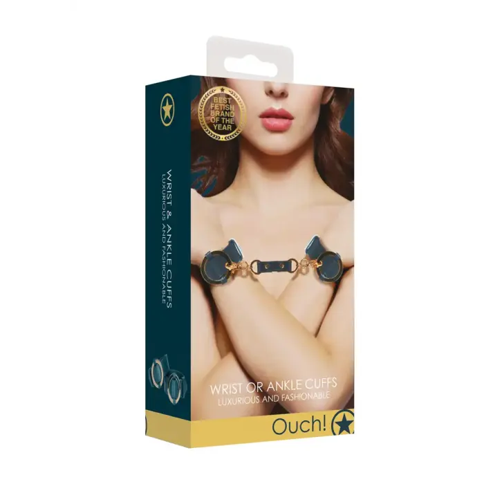 Ouch Halo Faux Leather Wrist and Ankle Cuffs – Green