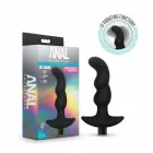 Blush Novelties Anal Adventures Platinum вибрирующая силиконовая анальная пробка 03 – 12.7 cm (5″) – Черный — Фото 4