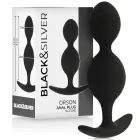 Black&Silver Orson Plug Silicone 2 Waves – 9.5 cm – Black — Photo 1