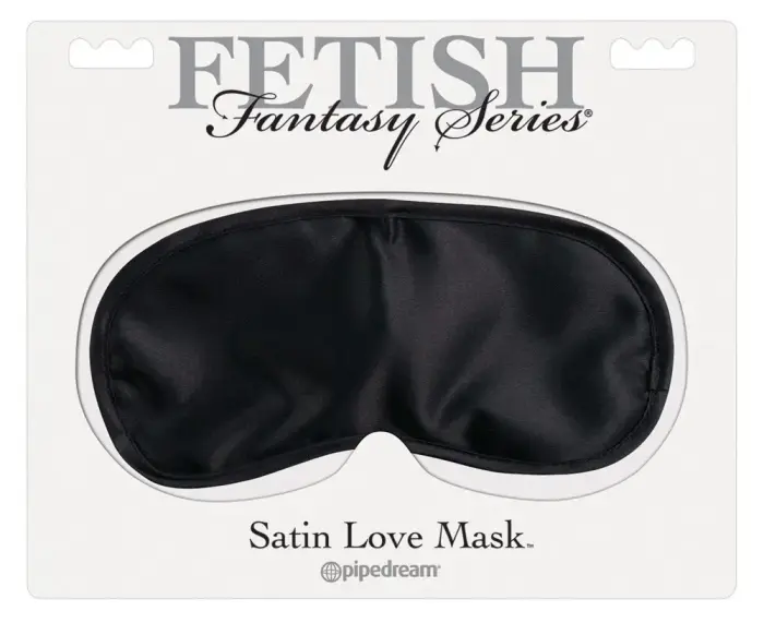 Fifty Shades Satin Love Mask – Black