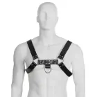 Male Edge Leather Body Model III - Adjustable Chain Harness, S-XL — Photo 2