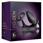RO-ZEN Cock Ring with Vibrating Butt Plug – 14 cm – Black — Photo 1