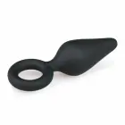 EasyToys силиконовая анальная пробка с кольцом для извлечения – S – 7.2 cm – Черный — Фото 4