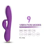 Bonnie кролик-вибратор – 22.2 cm (8.7″) – фиолетовый — Фото 2