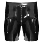 Black Level Vinyl Shorts with Padded Pouch – Black – S — Photo 6