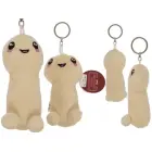 Metalowy brelok z pluszowym penisem Photo