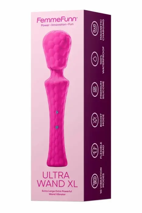 FemmeFunn Ultra Wand XL wand masāžas vibrators – 29 cm (11.4″) – rozā