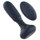 STARTROOPERS Titan – vibrējošs anālais ierīce ar rotējošām pērlītēm un tālvadību – melns – 14,2 cm — Foto 3