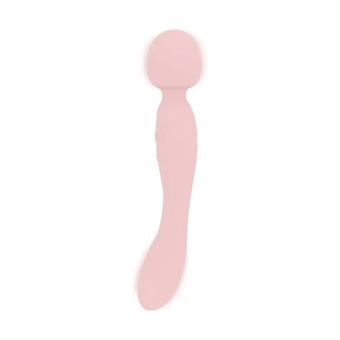 Good Vibes Only Simi dubultais wand vibrators – 24.4 cm (9.6″) – rozā