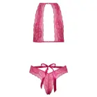 kissable mežģīņu apakšveļas komplekts – rozā – L Foto 9