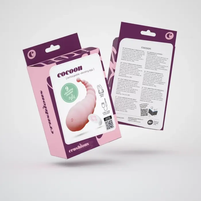 Cocoon перезаряжаемое виброяйцо с пультом управления – 8.5 cm (3.15″) – розовый
