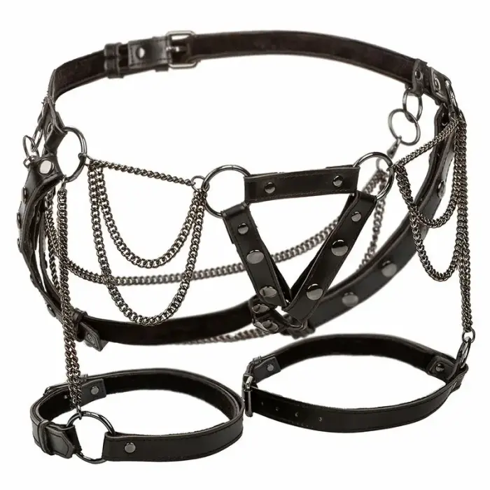 CalExotics Euphoria Multichain Thigh Harness – Black