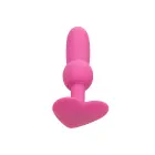 Vibruojantis analinis zondas su karoliukais – 18 cm (7.1″) – Rožinis — Nuotrauka 1