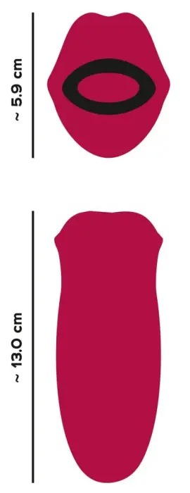 Oral Fun vibrators ar kustīgām lūpām un mēli – 13 cm (5.1″) – rozā Foto 13