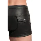 Svenjoyment Herren Pants – men's tight imitation leather pants with press studs – black – S — Photo 7