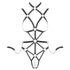 Bad Kitty Harness Bodysuit with Straps and Handcuffs – Black – XL Photo