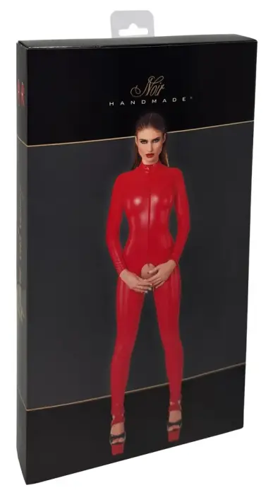 Noir catsuit kostüüm – punane – L