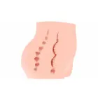 Cherry Premium Intimate Machine dubultās ieejas anatomiskais masturbators – miesas krāsa — Foto 5