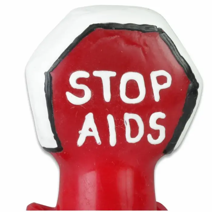 CONDOMERIE hand-painted decorative condom – Stop AIDS