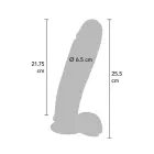 TOYJOY Get Real reālistisks dildo – 25.4 cm (10″) – Melns — Foto 3