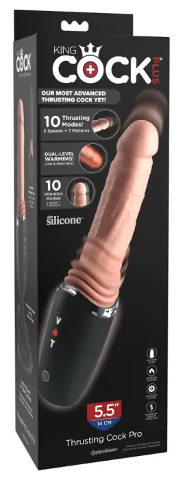KCP Silicone Thrusting Cock – фрикционный силиконовый фаллоимитатор – 5 дюймов