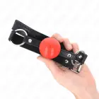 KINK Red TPE Ball Gag 4 cm – Adjustable Strap — Photo 4