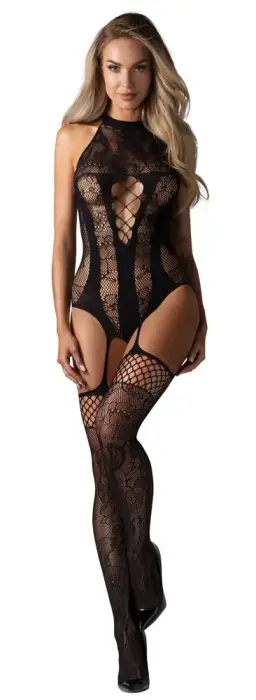 Obsessive F240 Mesh Bodysuit – Black – XL/XXL