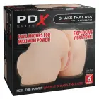 PDXE Shake That Ass vibruojantis analinis ir makšties masturbatorius – kūno spalva — Nuotrauka 1