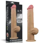 Love Toy Dual-Layered Silicone Handle Dildo – 31.7 cm (12.5″) – Skin — Photo 1