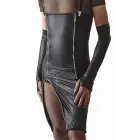 Regnes CRD004 Wet Look платье с молниями и бретелями – чёрное – M — Фото 3