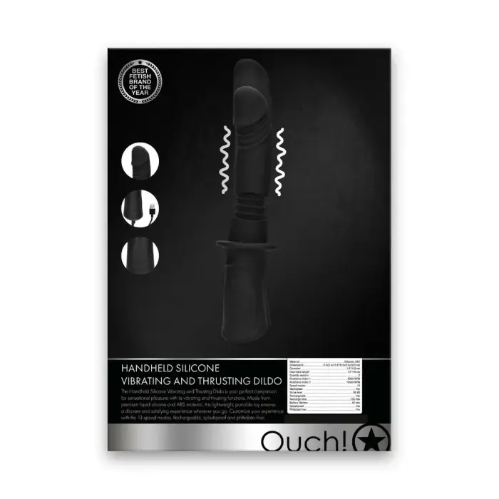 Ouch! OU951BLK Ergonomic Silicone Restraint System Black